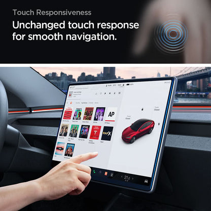 Zaštitna folija Spigen GlastR EZ FIT Anti-Glare FC za navigaciju Tesla Y (2026 / 2025) / 3 (2026 / 2025 / 2024), kaljeno staklo AGL07152