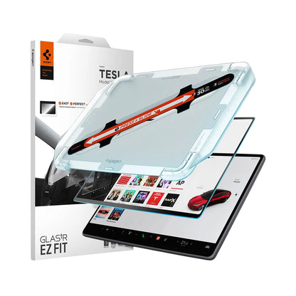 Zaštitna folija Spigen GlastR EZ FIT Anti-Glare FC za navigaciju Tesla Y (2026 / 2025) / 3 (2026 / 2025 / 2024), kaljeno staklo AGL07152