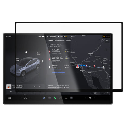 Zaštitna folija Spigen GlastR EZ FIT Anti-Glare za Navigaciju Tesla Y 2026 Premium / Performance, Kaljeno staklo AGL10819