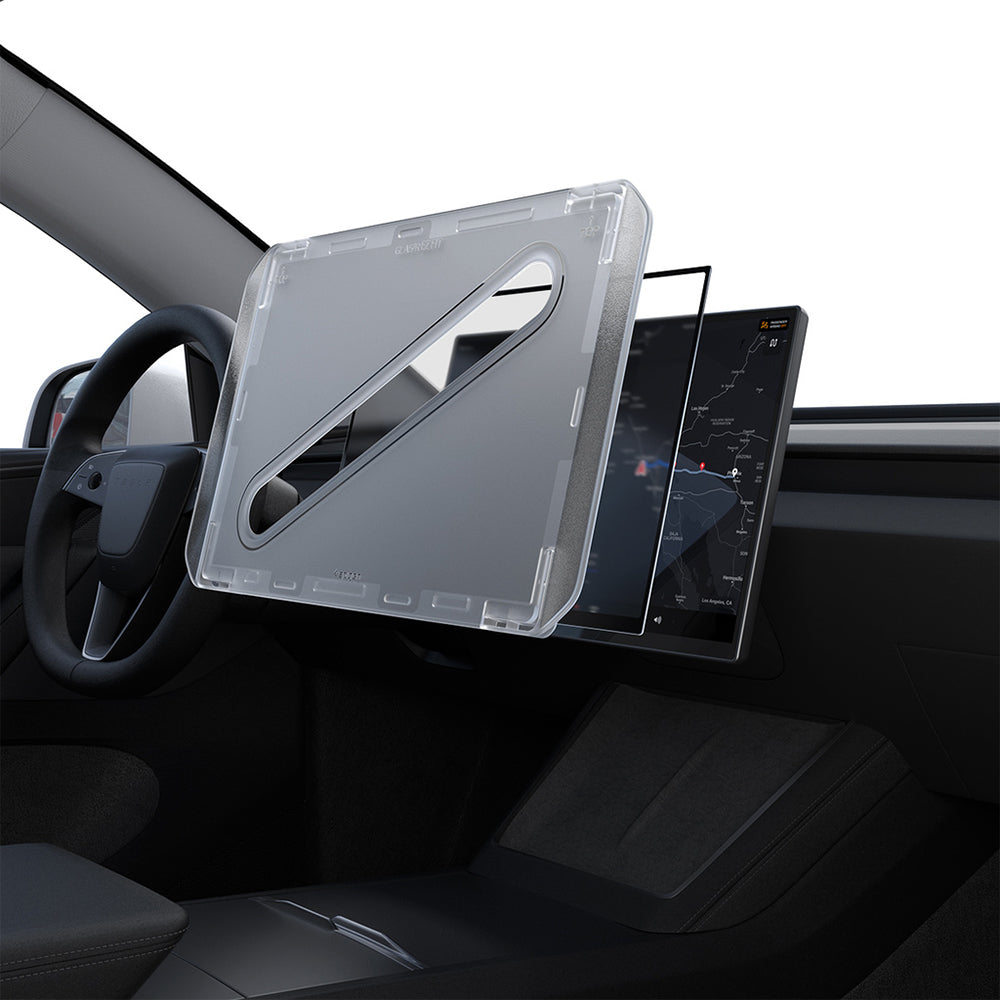 Zaštitna folija Spigen GlastR EZ FIT Anti-Glare za Navigaciju Tesla Y 2026 Premium / Performance, Kaljeno staklo AGL10819