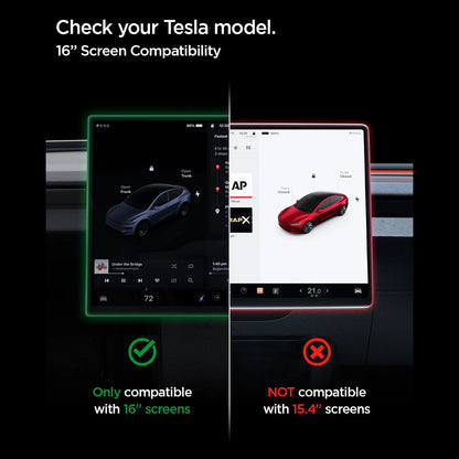 Zaštitna folija Spigen GlastR EZ FIT Anti-Glare za Navigaciju Tesla Y 2026 Premium / Performance, Kaljeno staklo AGL10819