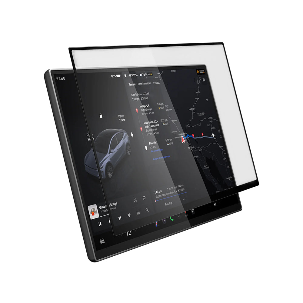 Zaštitna folija Spigen GlastR EZ FIT za Navigaciju Tesla Y 2026 Premium / Performance, Kaljeno staklo AGL10820