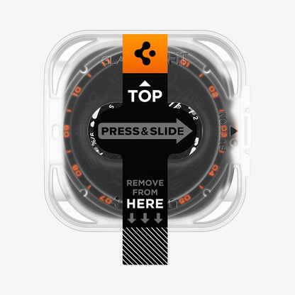 Zaštitna folija Spigen GlastR EZ FIT za Samsung Galaxy Watch Ultra2, Kaljeno staklo, Set od 2 komada AGL11758