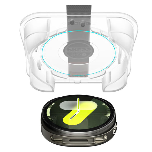 Folija za zaštitu Spigen GlastR EZ FIT za Samsung Galaxy Watch8 44mm, Set 2 komada, Kaljeno staklo AGL09874