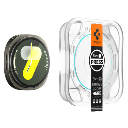 Folija za zaštitu Spigen GlastR EZ FIT za Samsung Galaxy Watch8 44mm, Set 2 komada, Kaljeno staklo AGL09874