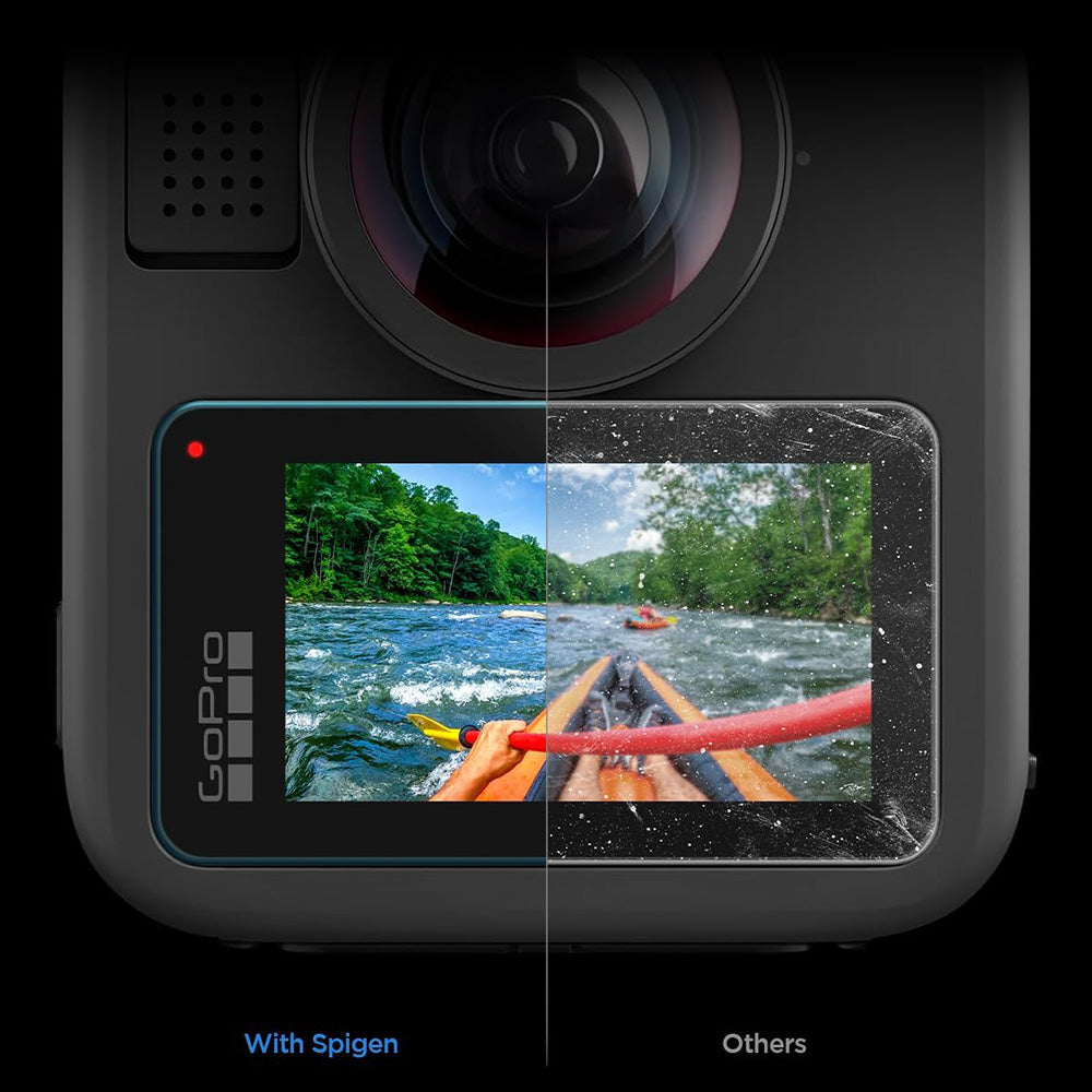 Folija za zaštitu ekrana Spigen GlastR Slim za GoPro Max 2, Set 2 komada, Kaljeno staklo AGL11230