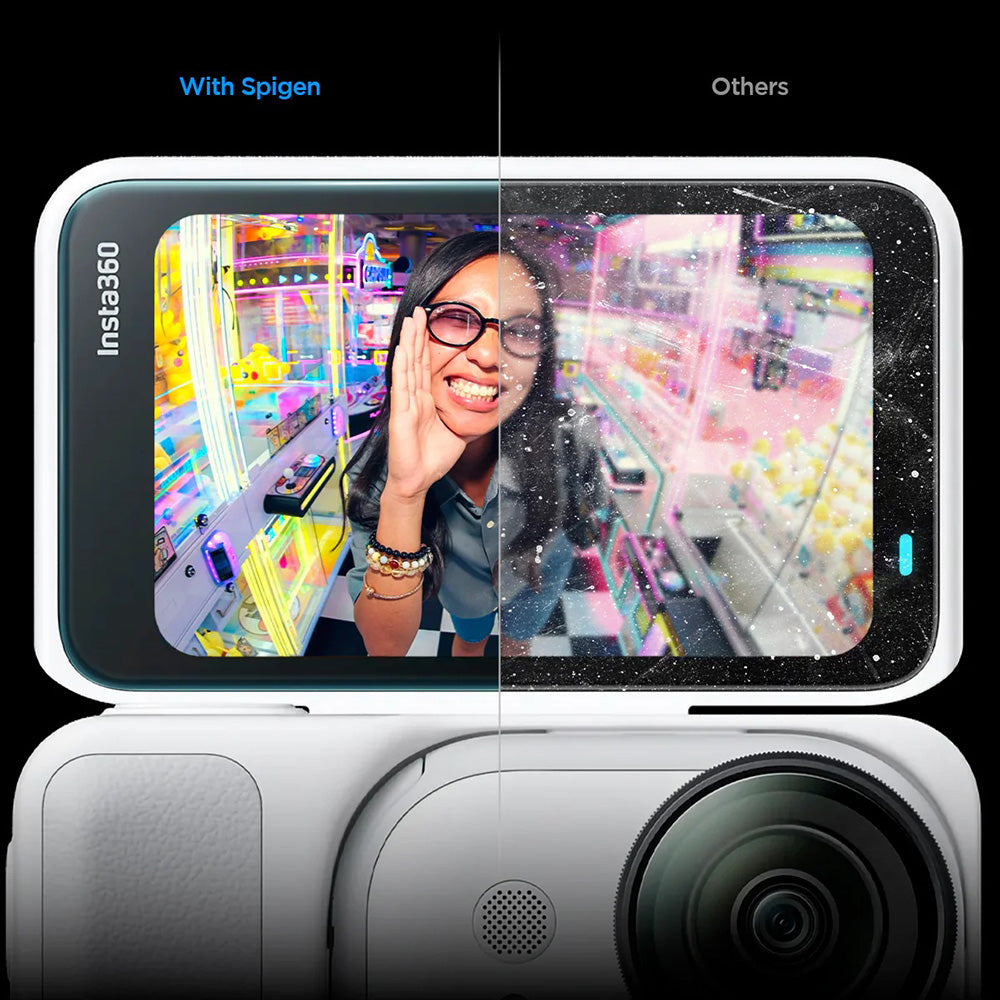 Folija za zaštitu ekrana Spigen GlastR Slim za Insta360 Go Ultra, Kaljeno staklo, Set 2 komada AGL11171