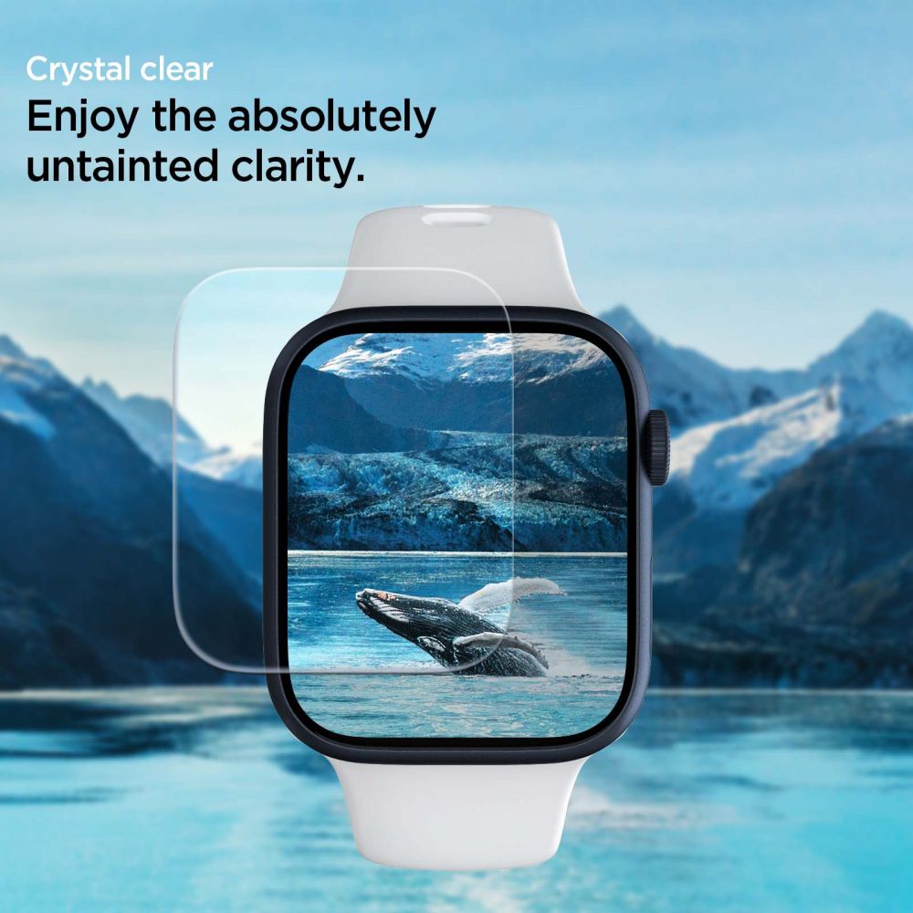 Folija za zaštitu Spigen Neo Flex za Apple Watch 45mm / 44mm / 42mm serije, Set 3 komada, Plastika AFL04049