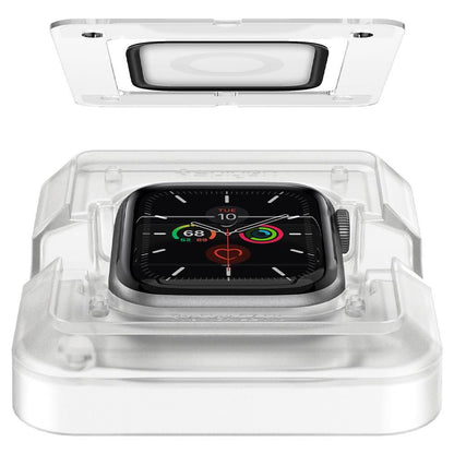 Folija za zaštitu Spigen ProFlex EZ FIT za Apple Watch 44mm seriju, Set od 2 komada, Fleksibilno staklo, Crna