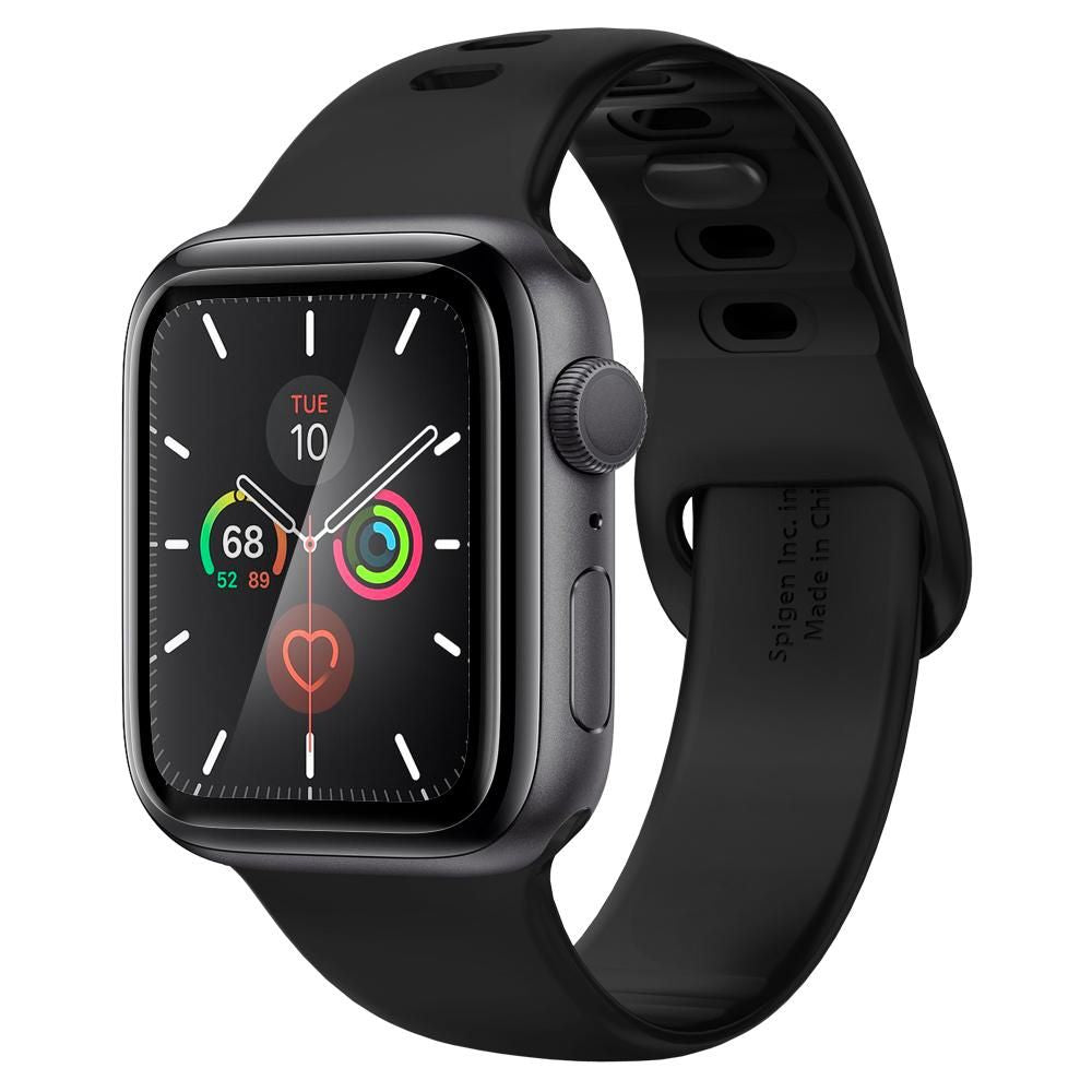 Folija za zaštitu Spigen ProFlex EZ FIT za Apple Watch 44mm seriju, Set od 2 komada, Fleksibilno staklo, Crna