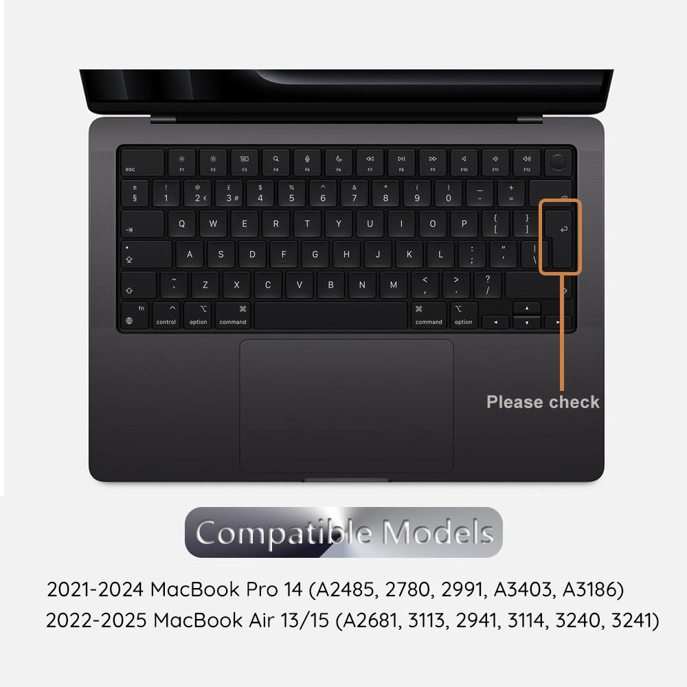 Zaštitna futrola za tastaturu Techsuit PureTypeX za Apple MacBook Pro 14 / Air 13 / Air 15 Series, Providna