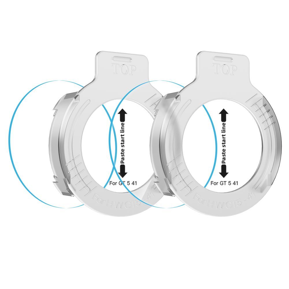 Zaštitna folija Tech-Protect Easy Set+ za Huawei Watch GT 5 41mm, Set 2 komada, Kaljeno staklo