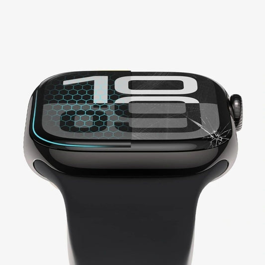 Folija za zaštitu Tech-Protect Flex+ za Apple Watch 46mm seriju, Set 2 komada, Fleksibilno staklo, Crna
