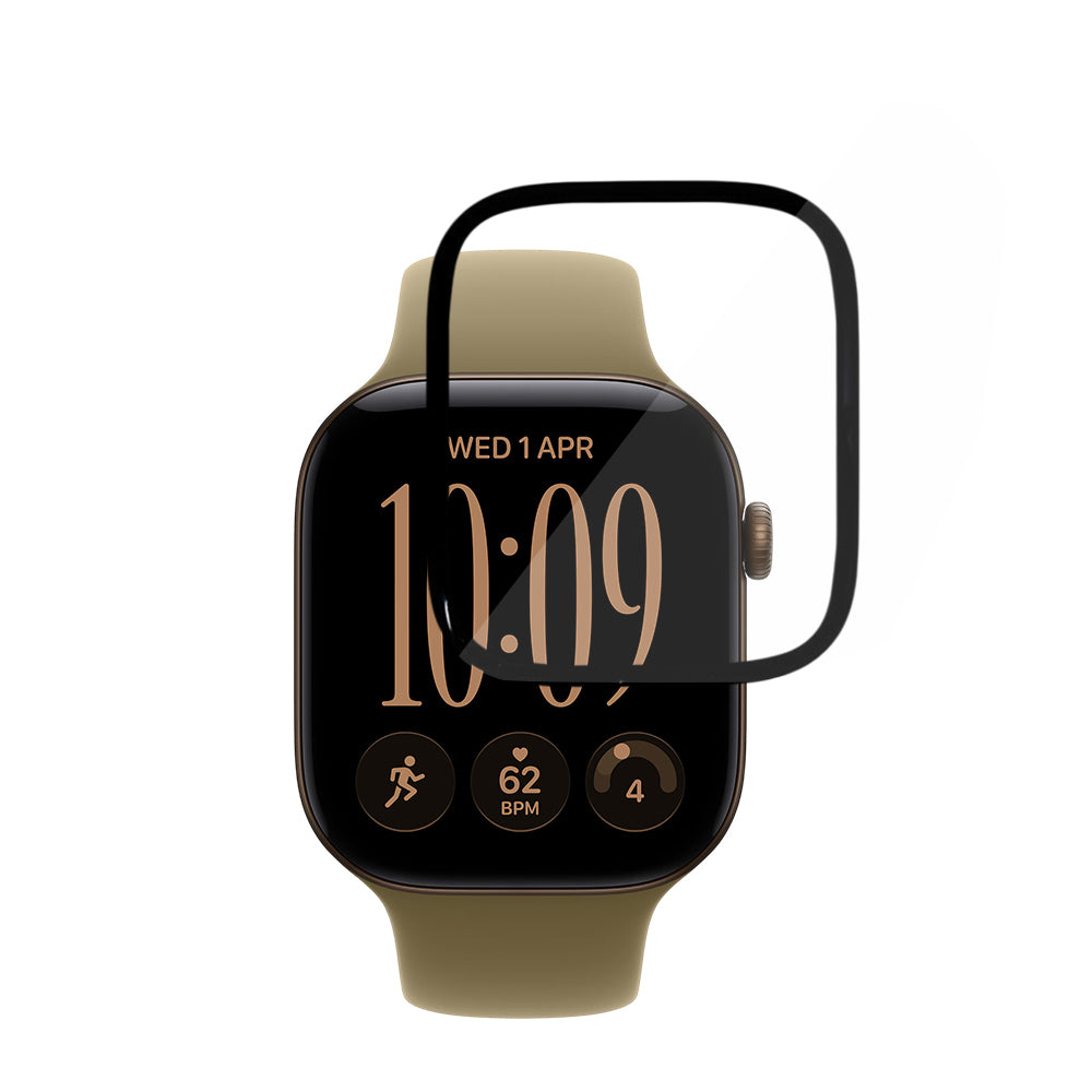Techsuit Nano Flex zaštitna folija za Apple Watch Series 12 42 mm, plastika, set od 2 komada, crna