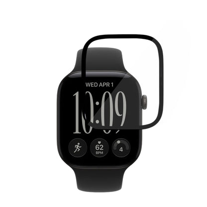 Zaštitna folija Techsuit Nano Flex za Apple Watch Series 12 46mm, Set 2 komada, Plastika, Crna