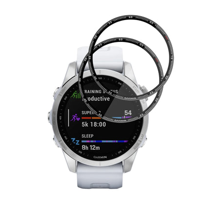 Folija za zaštitu Techsuit Nano Flex za Garmin Fenix 7S, Set 2 komada, Plastika, Crna
