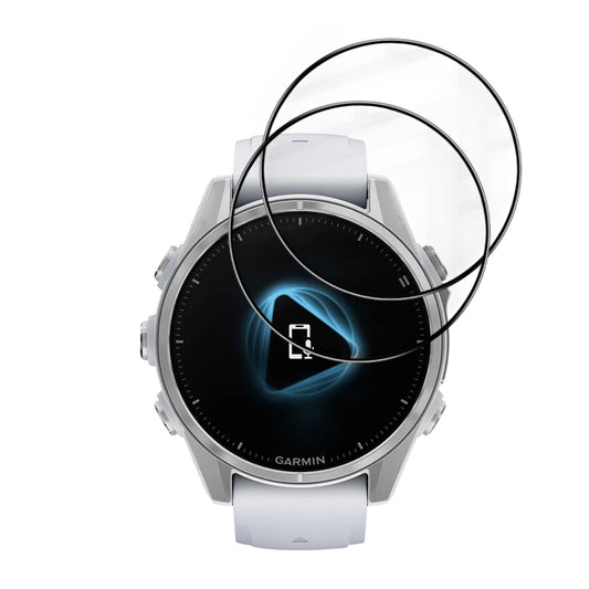 Folija za zaštitu Techsuit Nano Flex za Garmin Fenix 8 43mm, Set 2 komada, Plastika, Crna