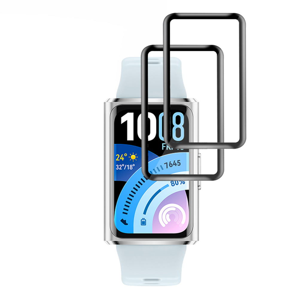 Folija za zaštitu Techsuit Nano Flex za Huawei Band 11 Pro, Set 2 komada, Plastika, Crna