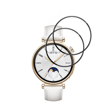 Folija za zaštitu Techsuit Nano Flex za Huawei Watch GT 4 41mm, Set 2 komada, Plastika, Crna