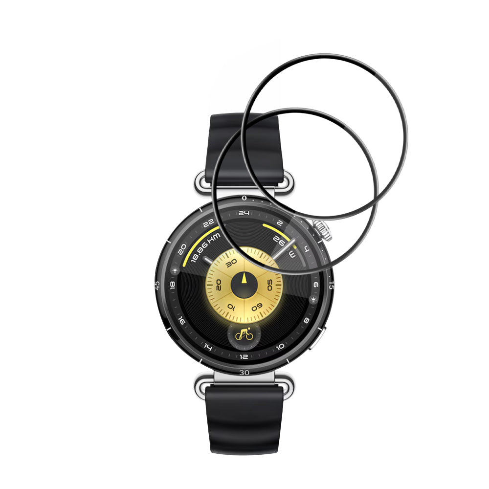 Folija za zaštitu Techsuit Nano Flex za Huawei Watch GT 6 41mm, Set 2 komada, Plastika, Crna
