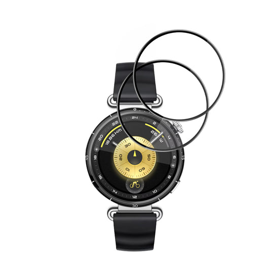 Folija za zaštitu Techsuit Nano Flex za Huawei Watch GT 6 41mm, Set 2 komada, Plastika, Crna