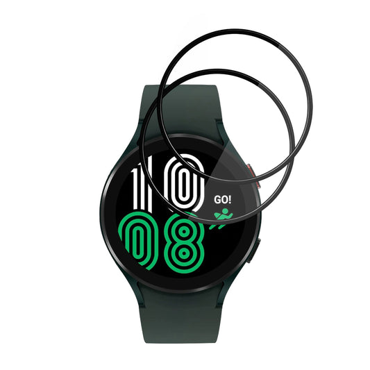 Folija za zaštitu Techsuit Nano Flex za Samsung Galaxy Watch4 44mm, Set 2 komada, Plastika, Crna