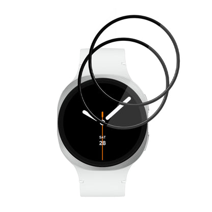 Folija za zaštitu Techsuit Nano Flex za Samsung Galaxy Watch8 44mm, Set 2 komada, Plastika, Crna