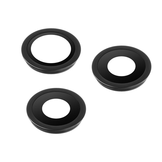 Camera Glass Back Apple iPhone 11 Pro / 11 Pro Max, Wide + UltraWide + Telephoto, with Frame, Black
