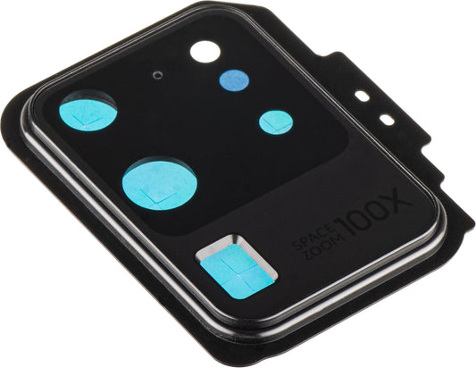 Staklo Kamere Zadnje Samsung Galaxy S20 Ultra 5G G988 / S20 Ultra G988, sa Ramom, Crno