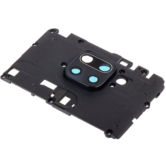 Staklo Kamere Zadnje Xiaomi Redmi Note 9, sa Ramom, Crno