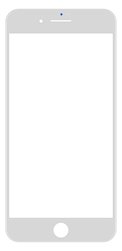 Staklo Ekrana Apple iPhone 8 Plus, sa Ramom i OCA Lepkom, Belo