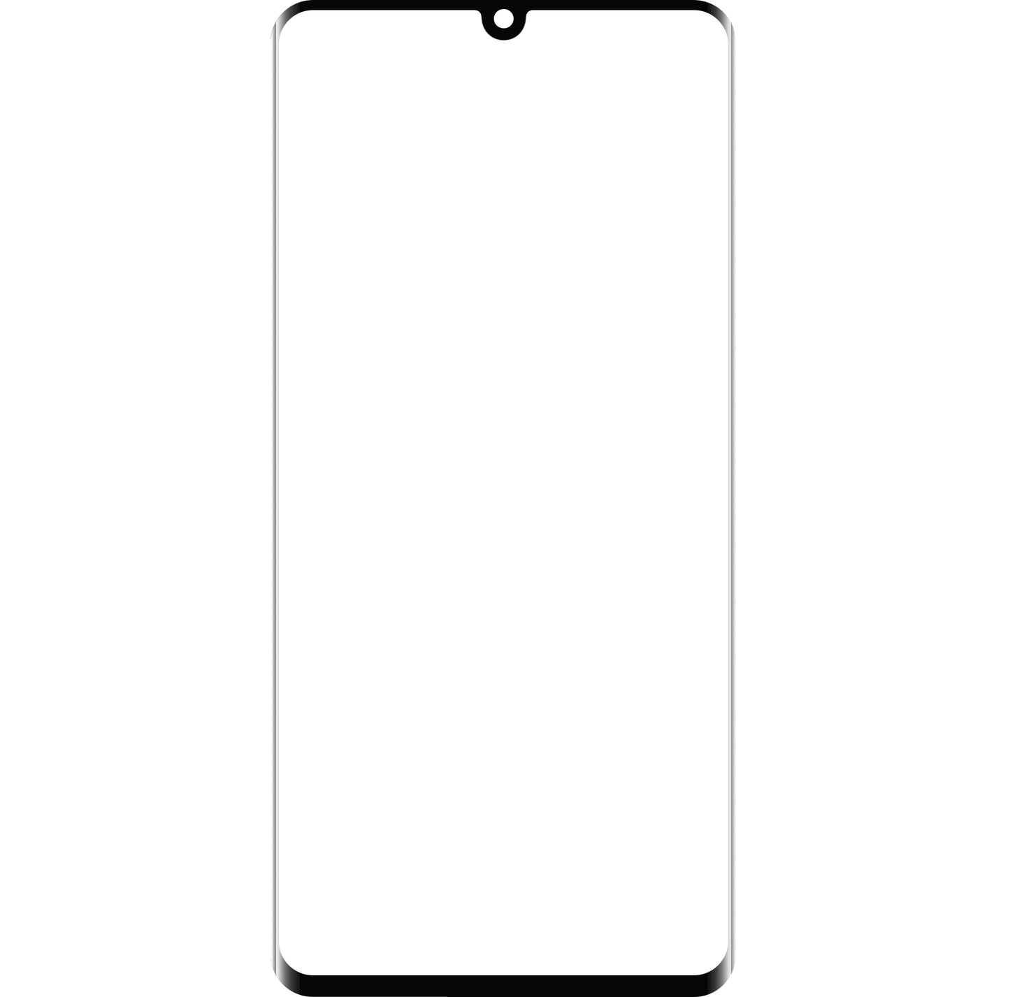 Staklo Ekran + Edge Glue / OCA Forward Guard za Huawei P30 Pro, Crna