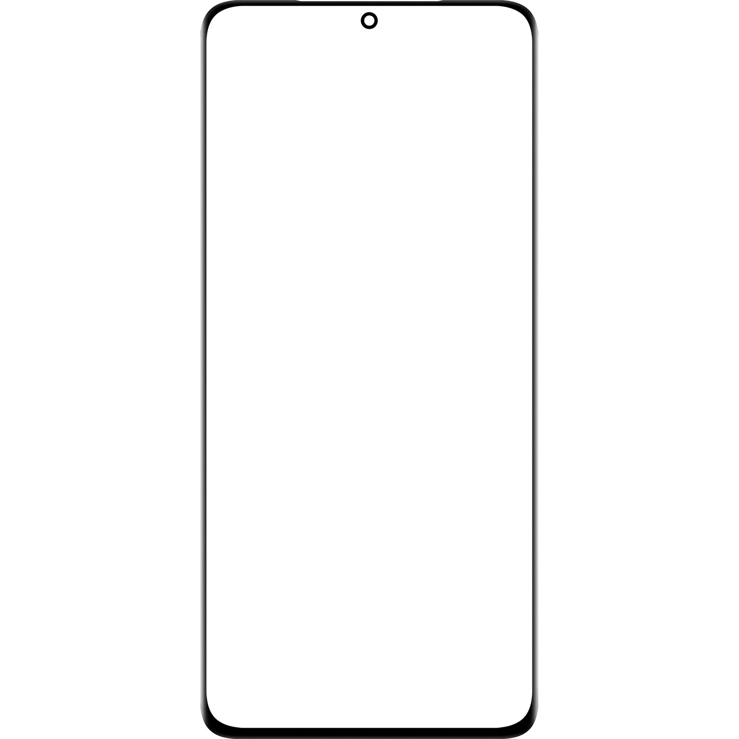 Staklo ekrana + Edge Glue / OCA Forward Guard za Samsung Galaxy S21 Ultra 5G G998, Crna