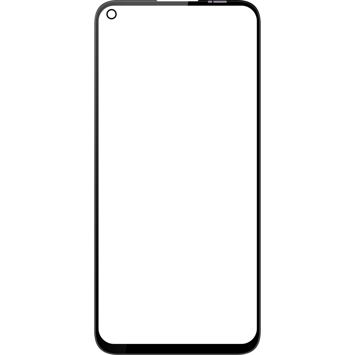 Staklo ekrana + OCA Forward Shield za Huawei P40 lite 4G, Crna