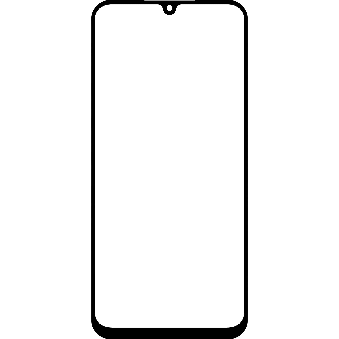 Staklo ekrana + OCA Forward Shield za Samsung Galaxy A25 A256, Crna