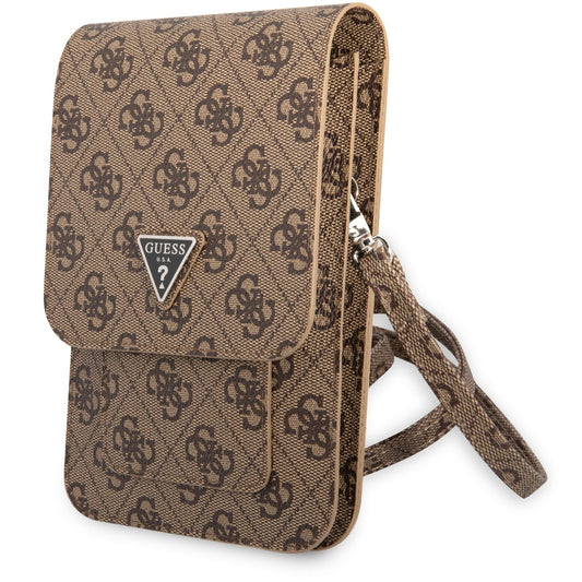 Univerzalna torba za telefon, Guess, 4G Triangle Logo, Braon