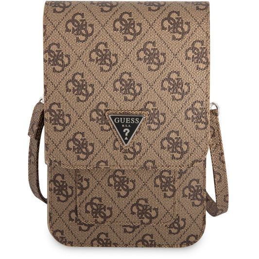 Univerzalna torba za telefon, Guess, 4G Triangle Logo, Braon