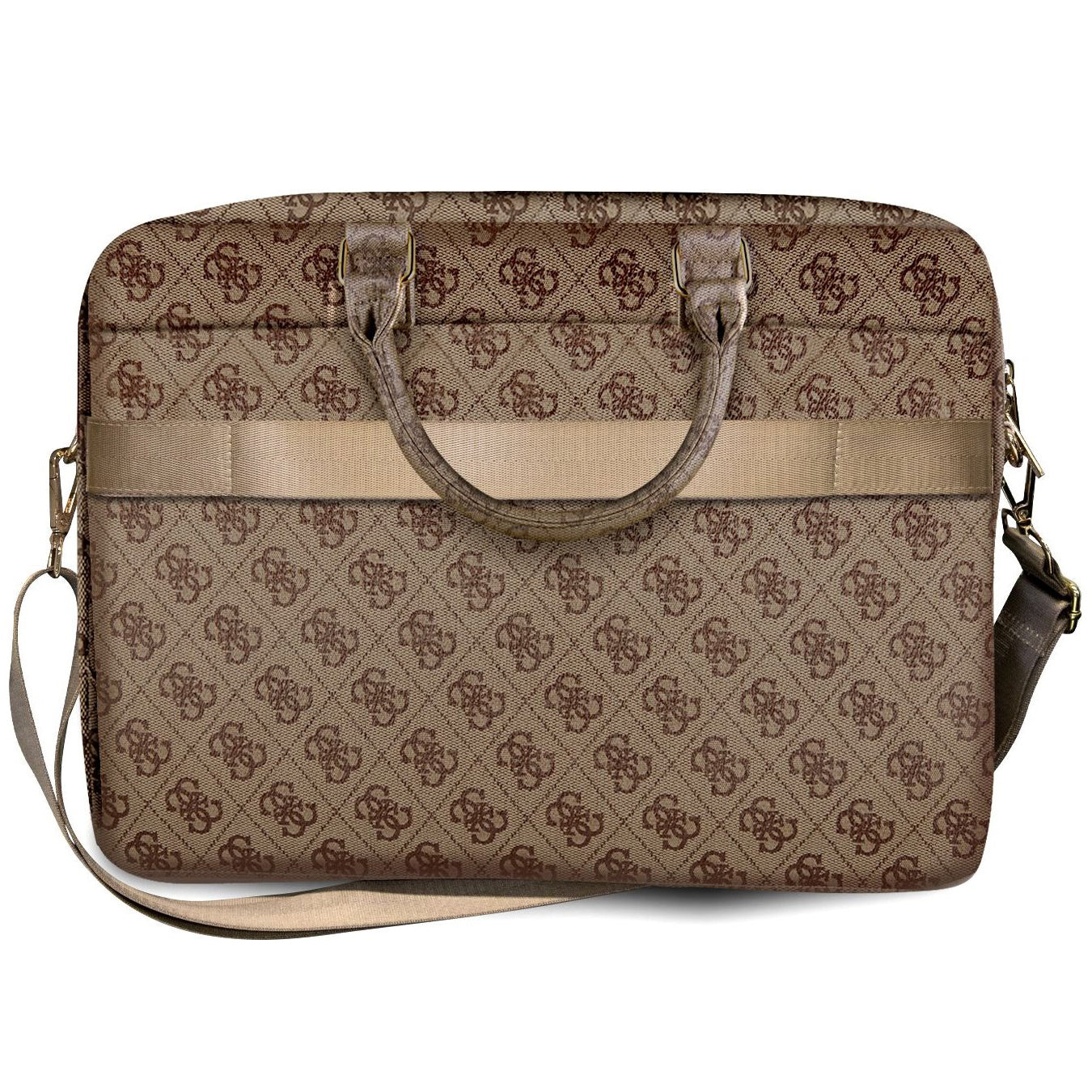 Torba Guess 4G Metal Logo za laptop 15inch - 16inch, braon
