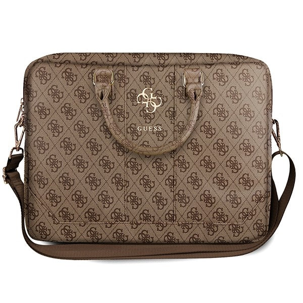 Torba Guess 4G Metal Logo za laptop 15inch - 16inch, braon