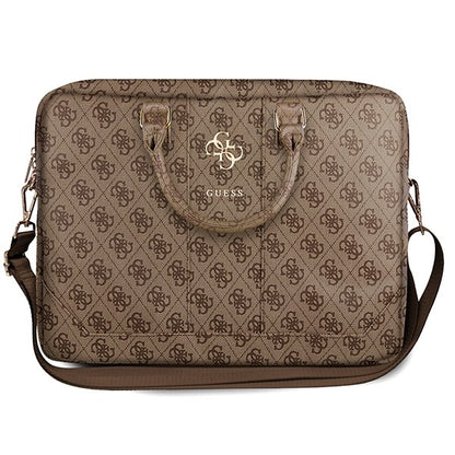 Torba Guess 4G Metal Logo za laptop 15inch - 16inch, braon