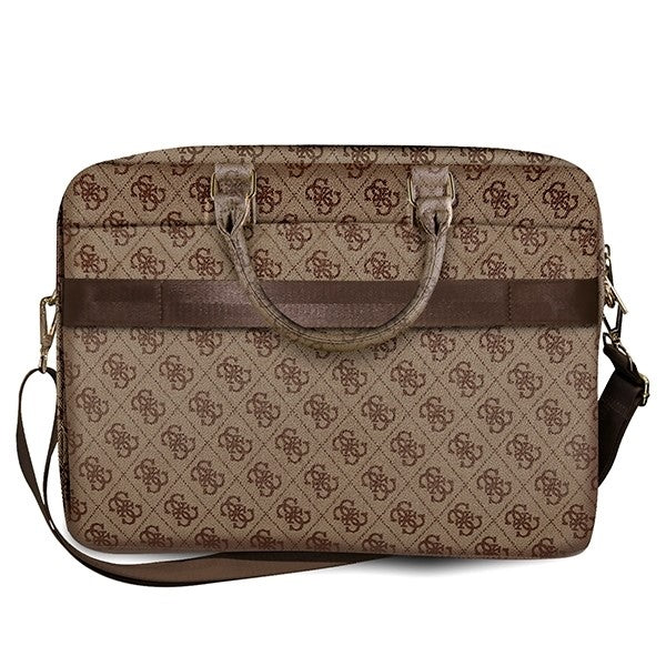 Torba Guess 4G Metal Logo za laptop 15inch - 16inch, braon