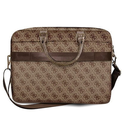 Torba Guess 4G Metal Logo za laptop 15inch - 16inch, braon