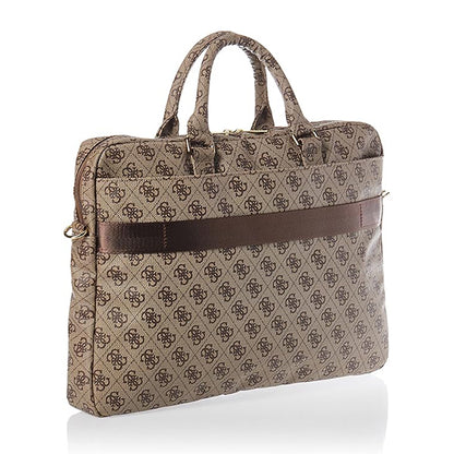 Torba Guess 4G Metal Logo za laptop 15inch - 16inch, braon