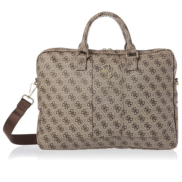 Torba Guess 4G Metal Logo za laptop 15inch - 16inch, braon