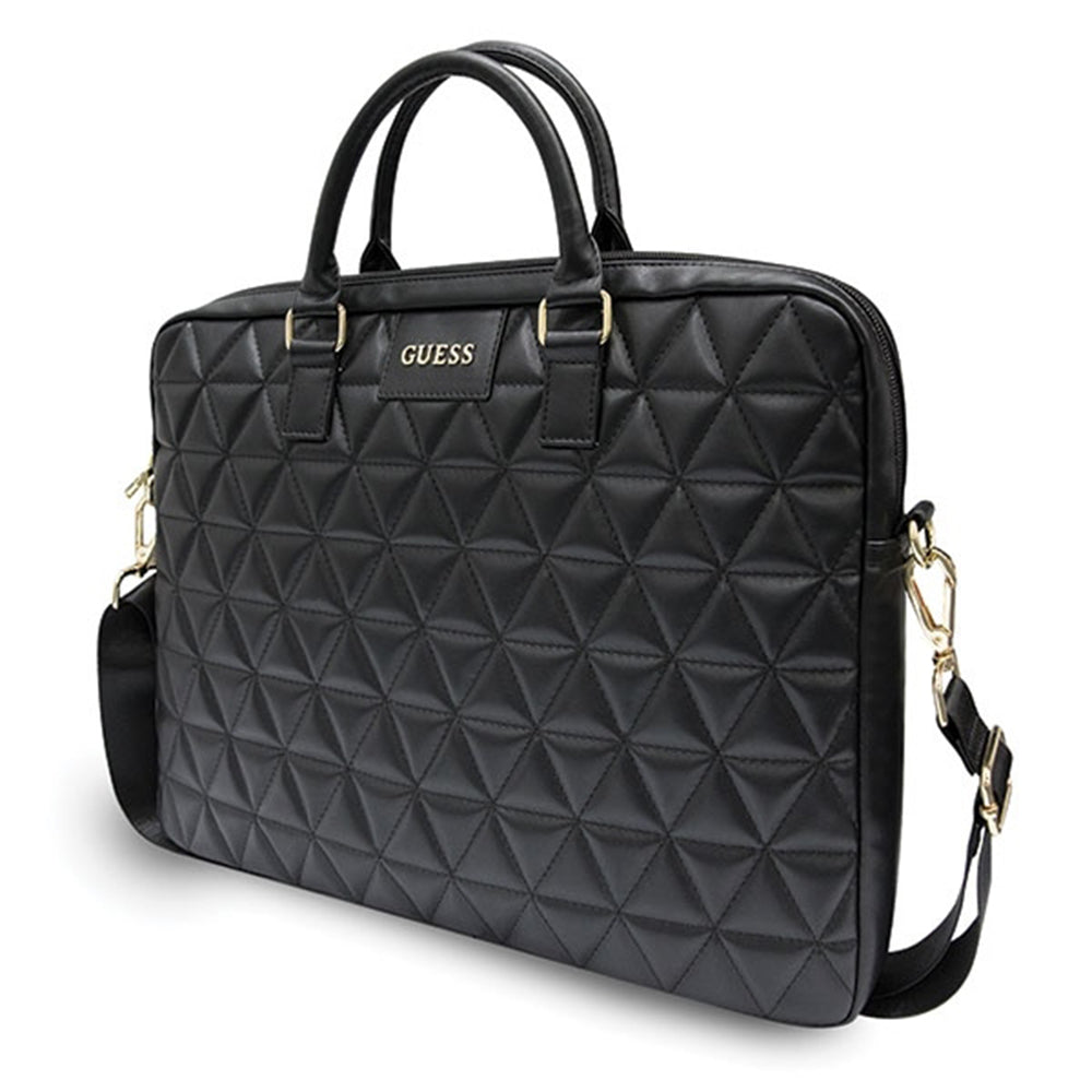 Torba Guess Quilted za laptop od 15 inča, crna