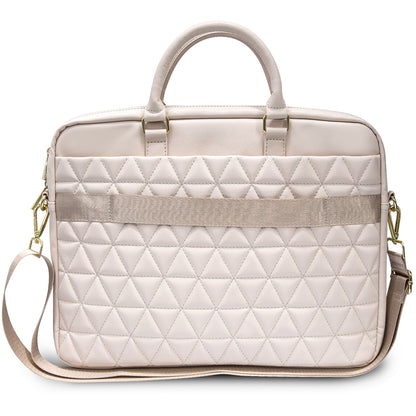 Torba Guess Quilted za laptop od 15 inča, roze boje