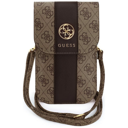 Univerzalna torbica za telefon, Guess, 4G Classic Logo Stripe, Braon