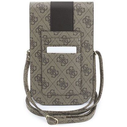 Univerzalna torbica za telefon, Guess, 4G Classic Logo Stripe, Braon
