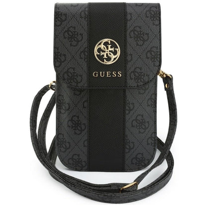 Univerzalna torbica za telefon, Guess, 4G Classic Logo Stripe, Crna