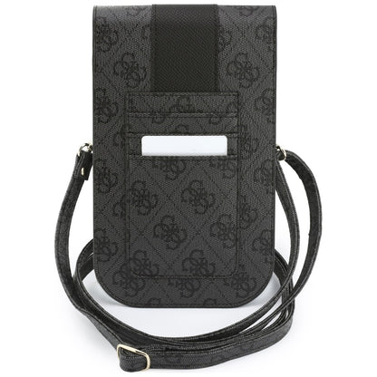 Univerzalna torbica za telefon, Guess, 4G Classic Logo Stripe, Crna
